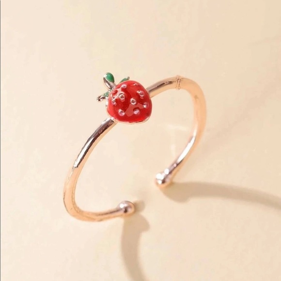 🍓New strawberry cuff ring - Picture 2 of 3